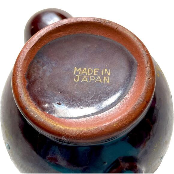 Japan 1940’s Vintage Moriage Brown Teapot Small - Picture 4 of 14